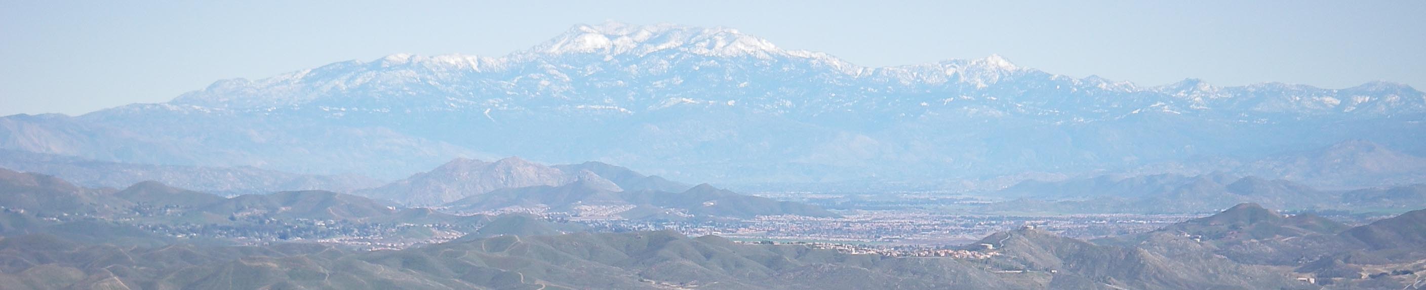 San Jacinto Mountains as seen from Ortega Highway 2/19/2009