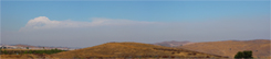 Smoke from the Station Fire in the Angeles National Forest as seen from Indian Truck Trail in Temescal Valley 8/31/2009. 