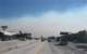 Smoke from Santa Ana Canyon blowing across the 405 in Long Beach on fire day 11/15/2008