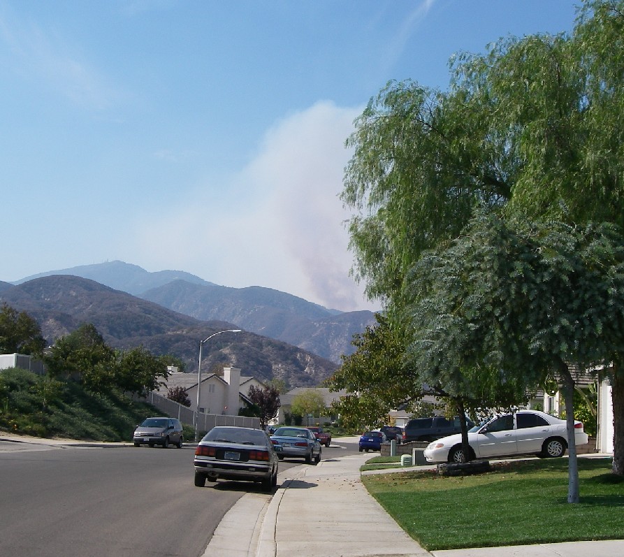 Santiago Fire 10/28/07 as seen from my driveway