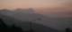 Santiago Fire still burning 11/1/07, Santiago Peak to the far left
