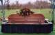 My Dad's casket Hughson Cemetery 12/2004