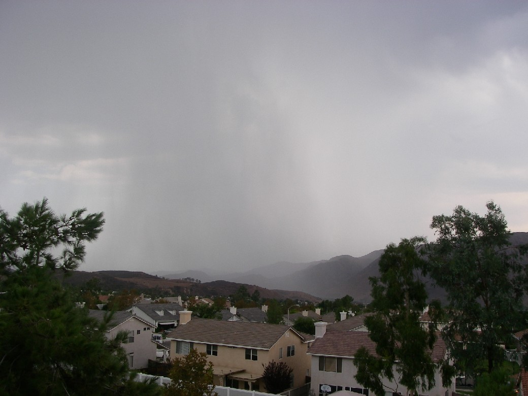 Freak Storm over Temescal Valley 9/3/2007