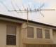 My new TV antenna pointing to the Mt. Wilson transmitters, in plain sight from my view 12/2007