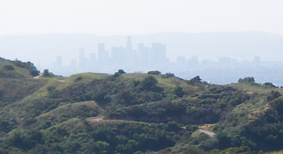 Downtown L.A. as seen from Puente Hills 4/12/2008