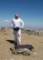Mike Dufish at the top of Mt. Baldy 4/11/2013 