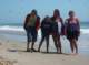 Bo Jessica Candy and Tracie boogie boarding at Carpinteria Beach 8/28/2013