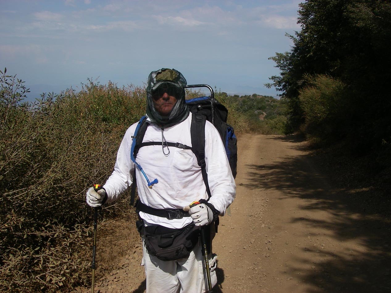 Mike Dufish almost to the top of Santiago Peak 9/4/2013 