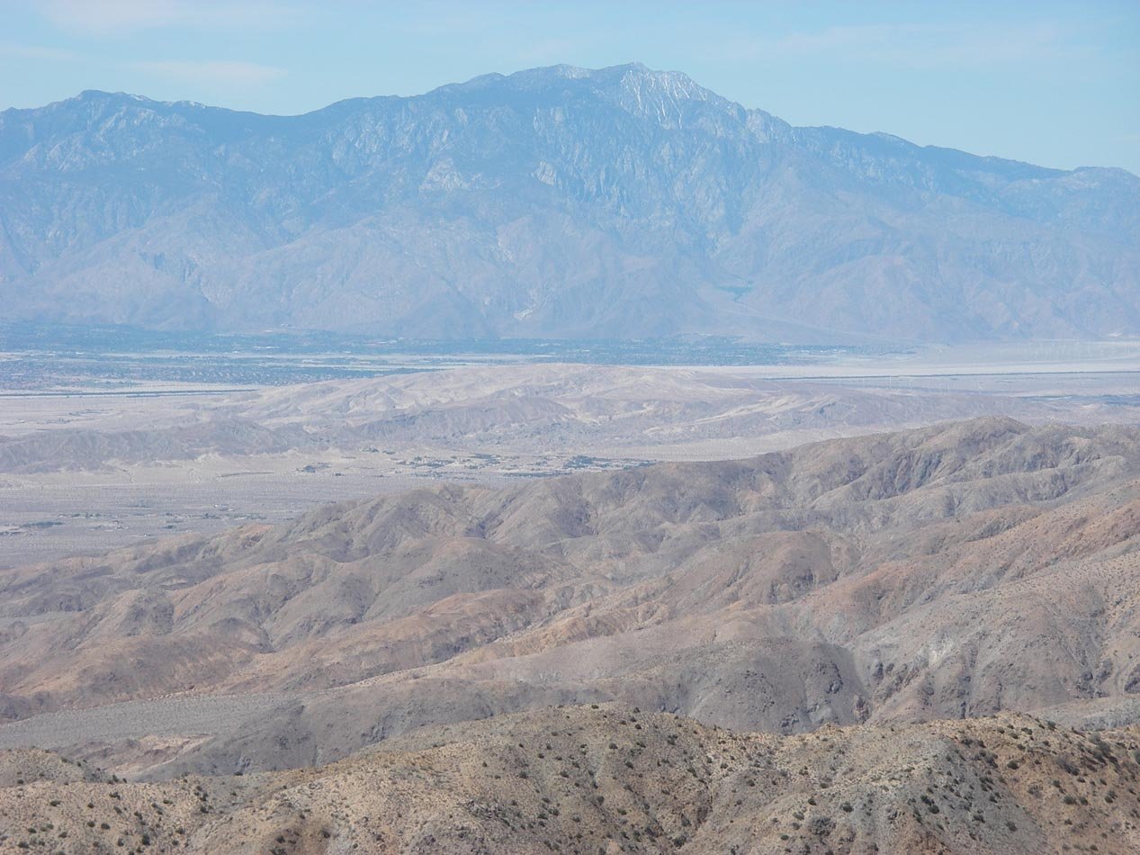 Mt. San Jacinto and Palm Springs from Keys View