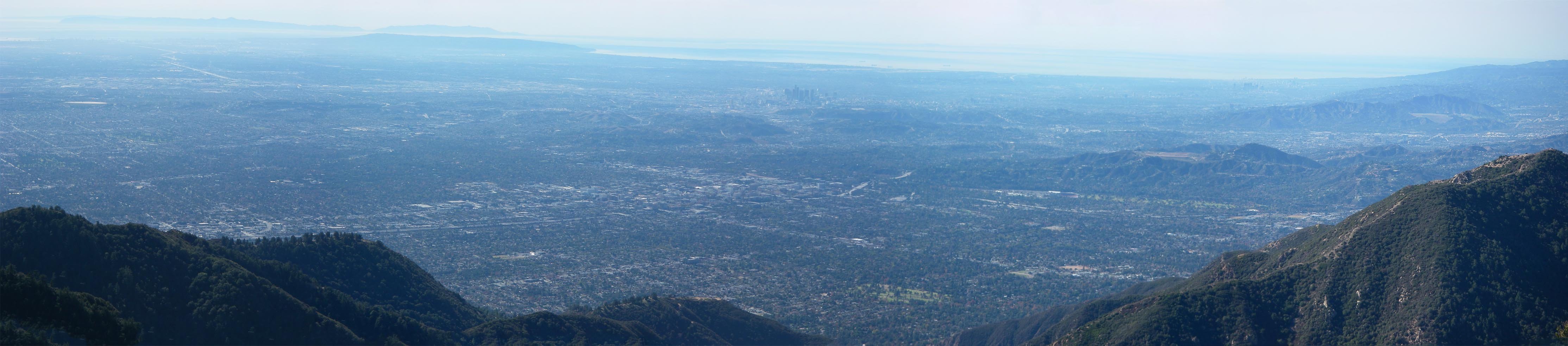 Panorama of L. A. taken from Mt. Wilson, use scroll button at the bottom to pan right.
