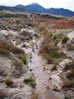 Dry wash in Temescal Canyon flowing after rains 1/22/2010