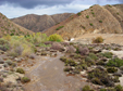 Indian Canyon Wash merging with Temescal Creek outlet of Corona Lake Dam after storms 12/22/2010