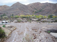 Horesethief Canyon Wash flowing over Temescal Canyon Road after storms 12/22/2010