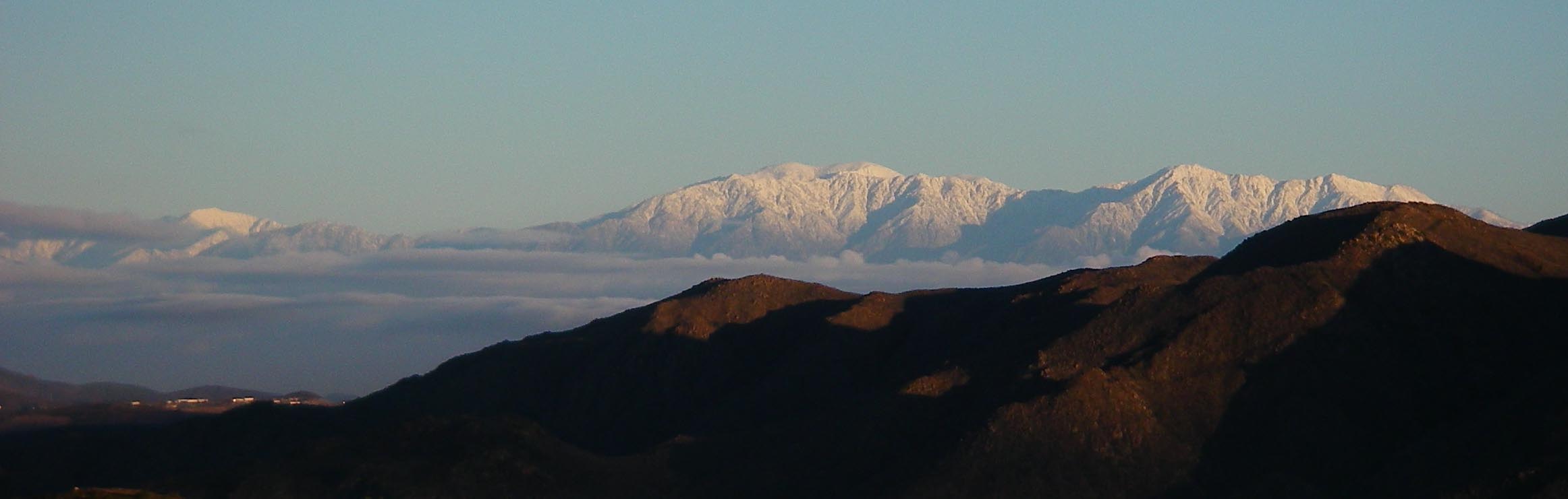 San Gabriel Mountains dusted after storms 12/23/2010