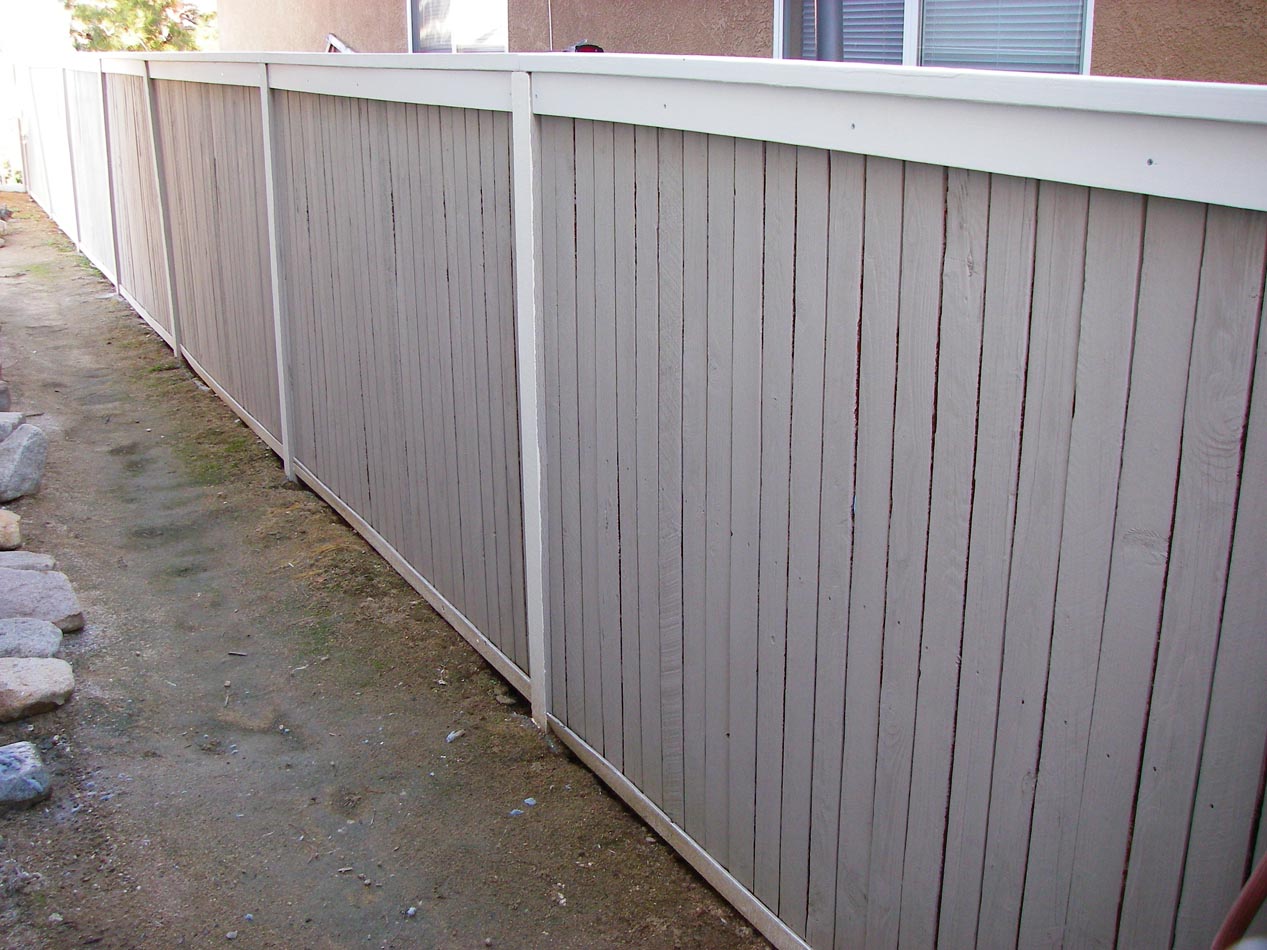 Fences all repaired and painted 11/9/2011