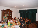 Family eating T-day leftovers at my table Friday night 11/25/2011