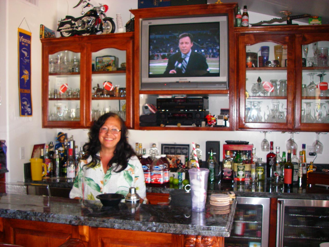 Corky M. was at Craig W's Superbowl party 2/5/2012