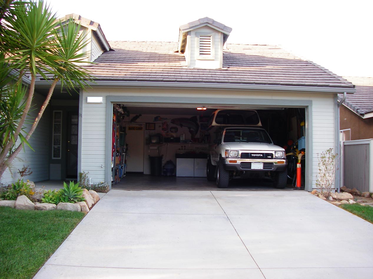 Put all my garden equipment in a backyard storage shed to make room in the garage for my new Xmas present 10/3/2012