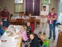 Travis ready for prayers before the Thanksgiving feast 11/22/2012