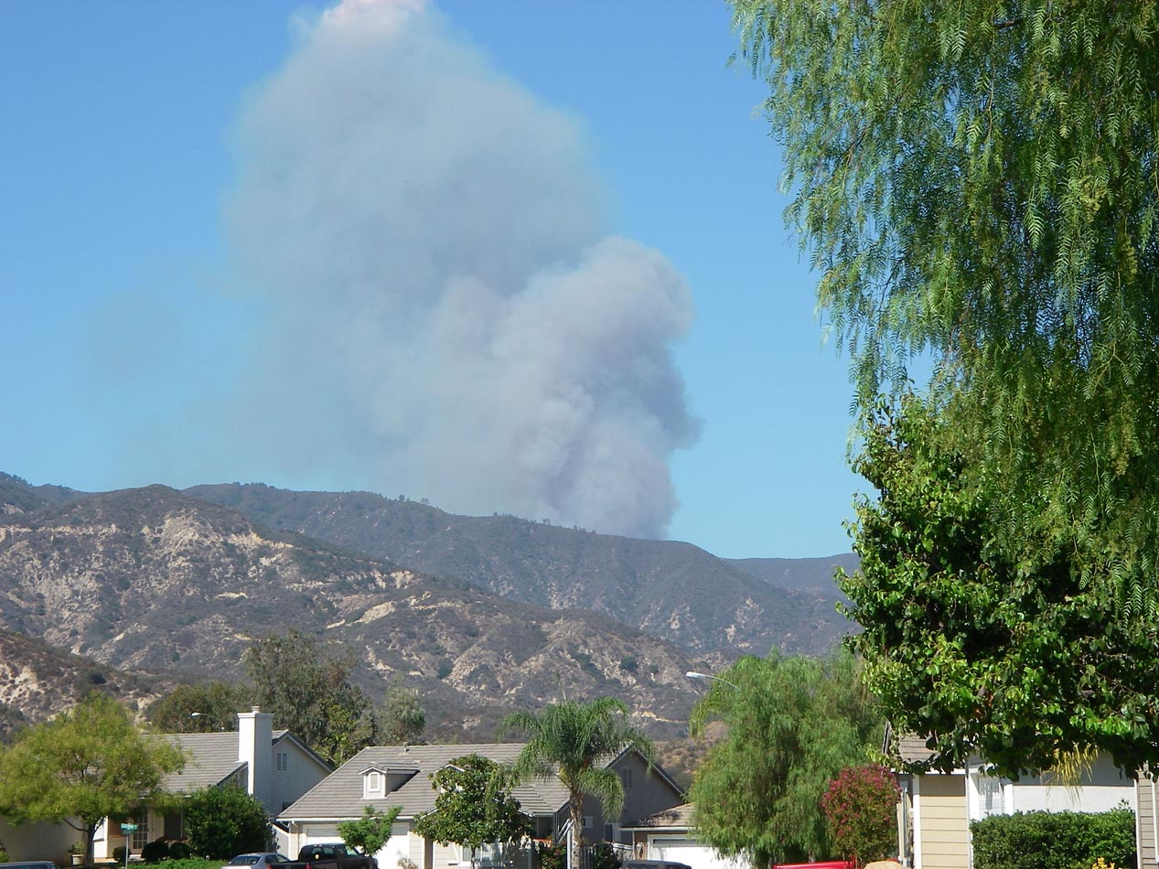 Silverado Fire about `15 minutes old Friday morning as seen from my house 9/12/2014