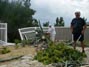 Good neighbor Ken helping cut up the agave 7/1/2015
