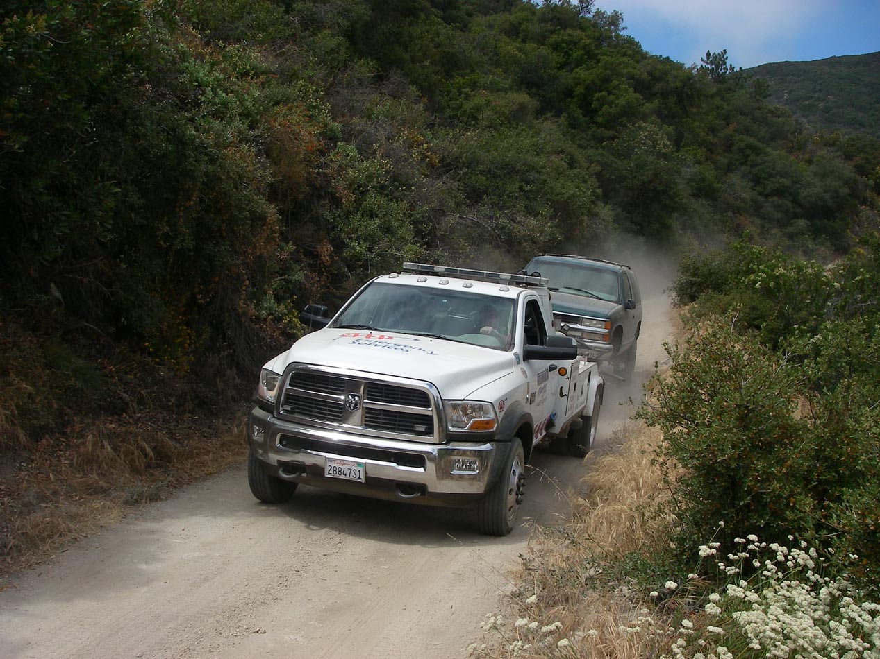 Poor bastard with front left broken axle towed out via Indian Truck Trail 6/13/2016