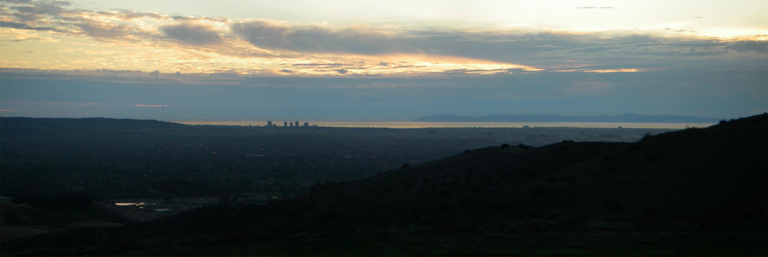 Orange County and Catalina Island from the Toll Road.  Use scroll button at bottom to pan right. 12/29/2016