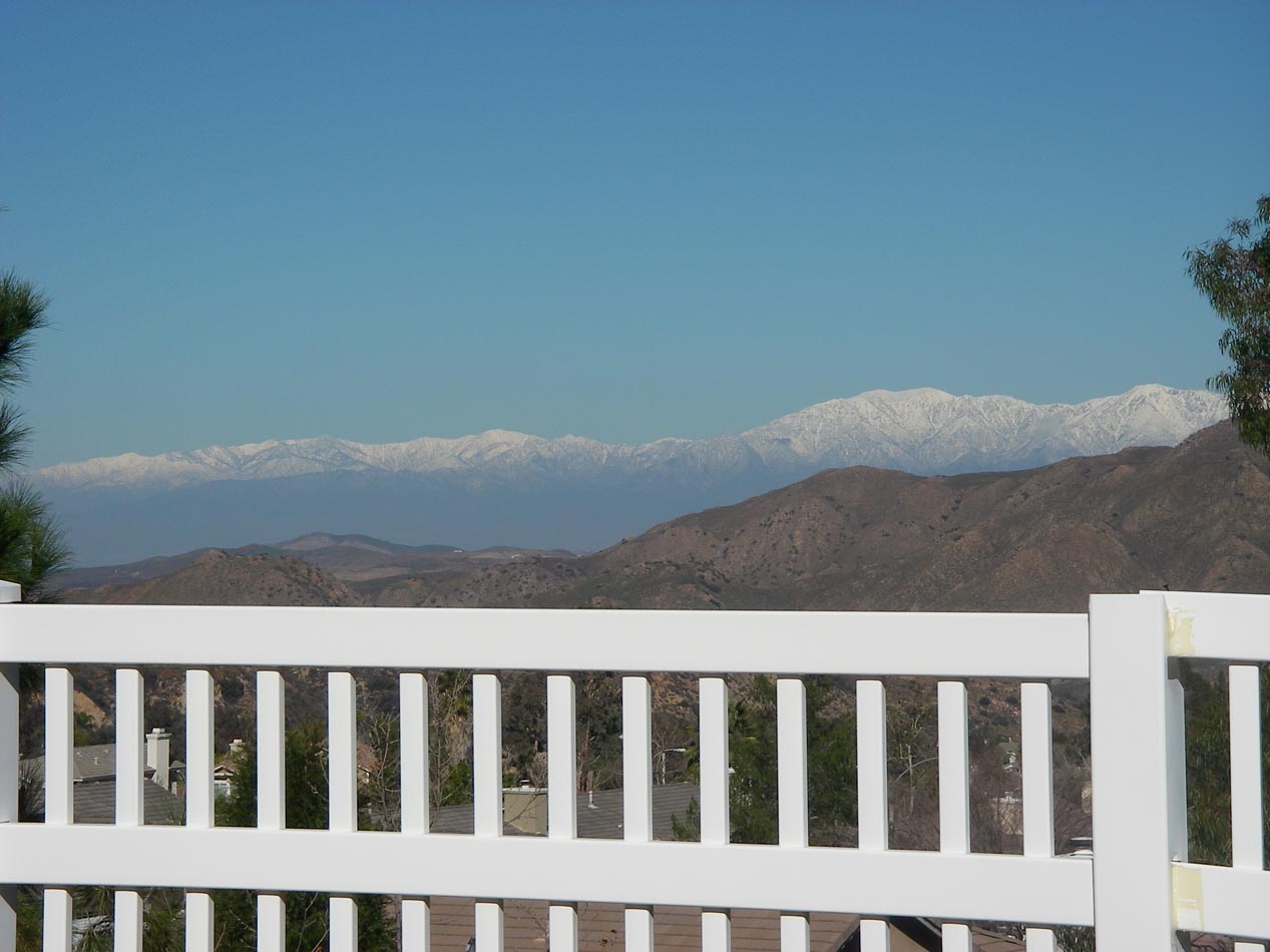 View of San Gabriel Mountains from my back door 1/24/2017