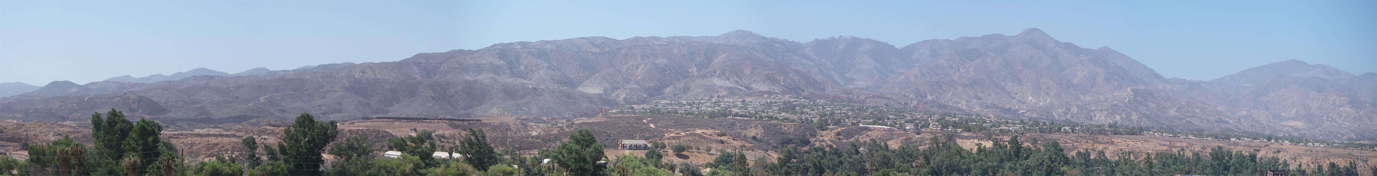 My 'hood after the Holy Fire 8/19/2018.  Use scroll button at the bottom to pan right.