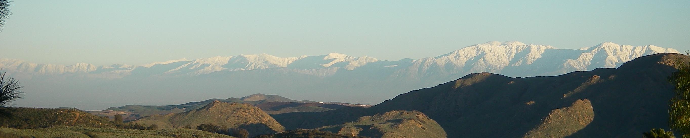 Snowy San Gabriel Mountains from my back yard 2/6/2019