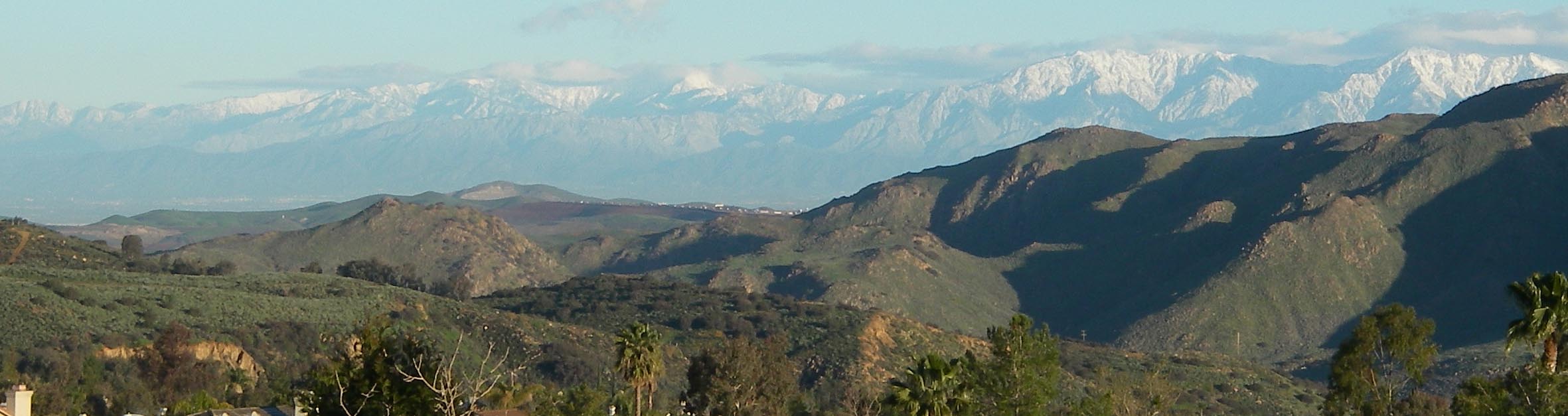 San Gabirel Mountains from my backyard 2/18/2019