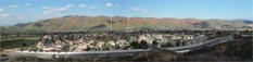 Panorama of my 'hood with superbloom of poppies going strong 3/13/2019