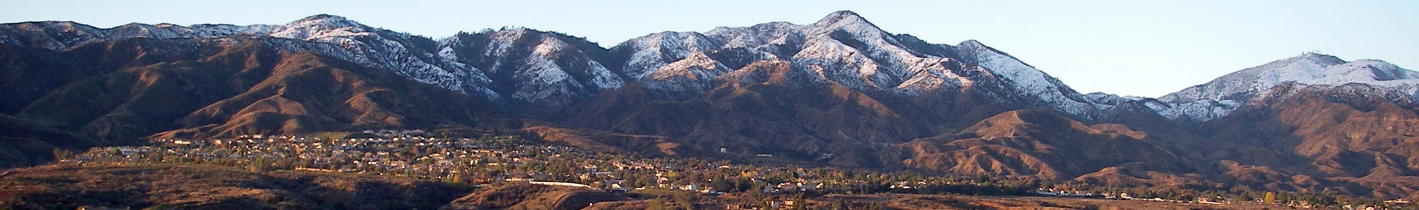 Snow covering the Holy Fire burn area with my 'hood in the foreground 12/27/2019