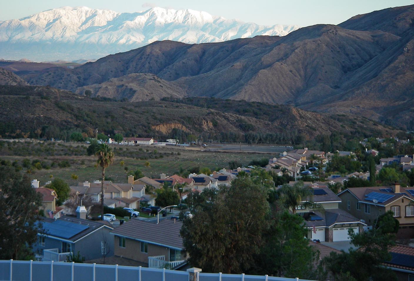 Cucamonga Peak as seen above my 'hood 12/27/2019