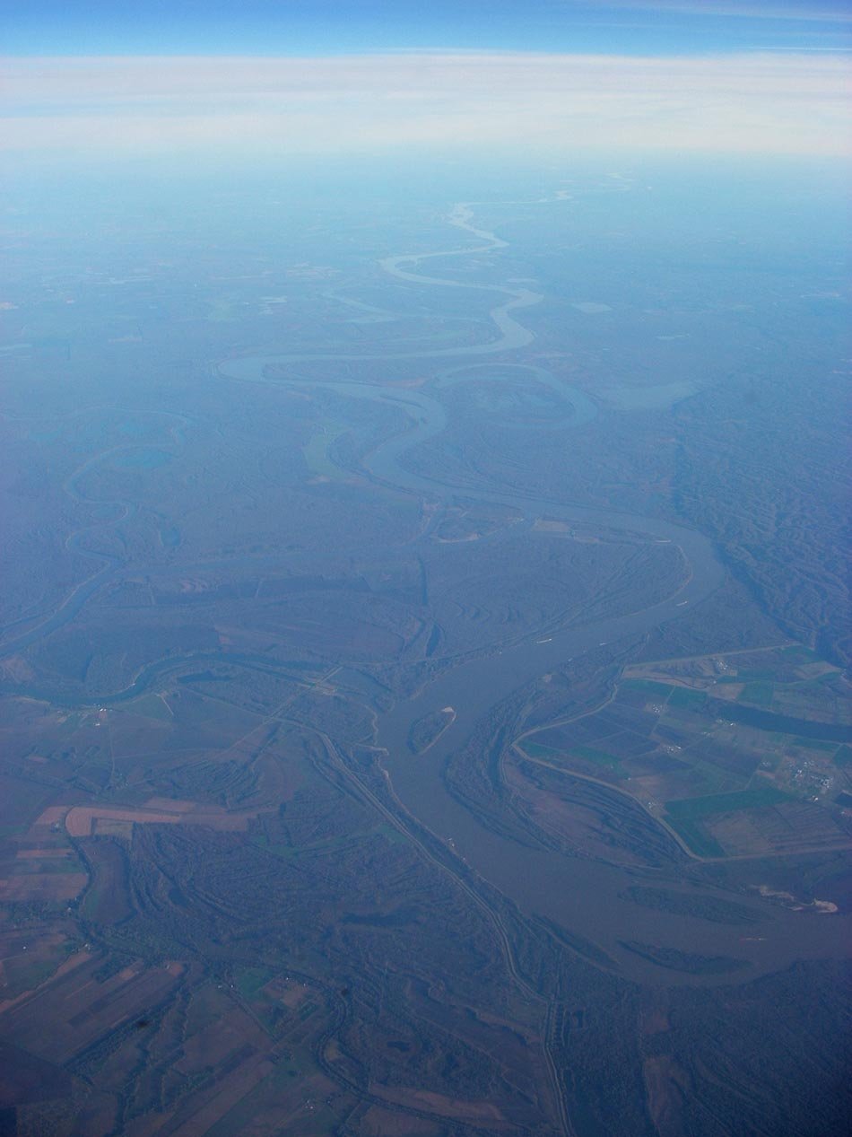 Mississippi River at Red River Landing, Louisiana