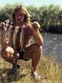 Breakwall Darryl with a stringer of brown trout caught with Panter Martins and crickets from the Lower Owens River 1980