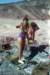 Dan and Carin L. wading in the Sea of Cortez south of Puertecitos, Baja California 1986
